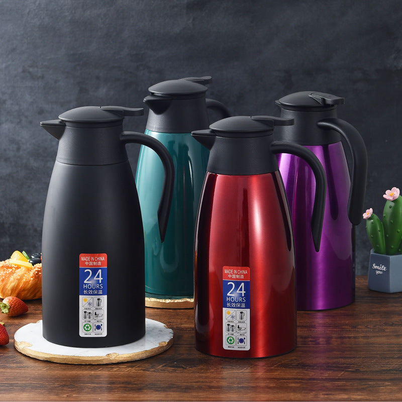 Factory direct sale 304 stainless steel vacuum insulation pot coffee pot welcome pot hotel warm pot gift for cross-border activities