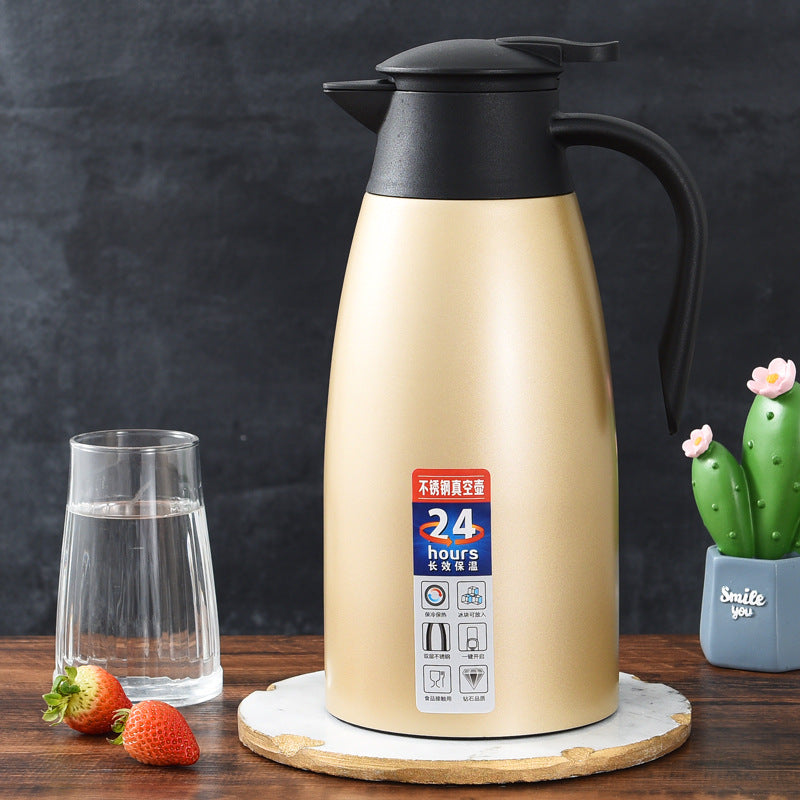 Factory direct sale 304 stainless steel vacuum insulation pot coffee pot welcome pot hotel warm pot gift for cross-border activities
