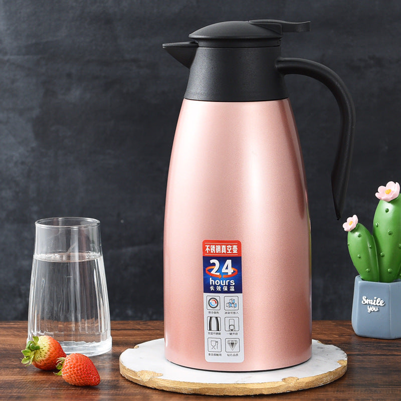 Factory direct sale 304 stainless steel vacuum insulation pot coffee pot welcome pot hotel warm pot gift for cross-border activities
