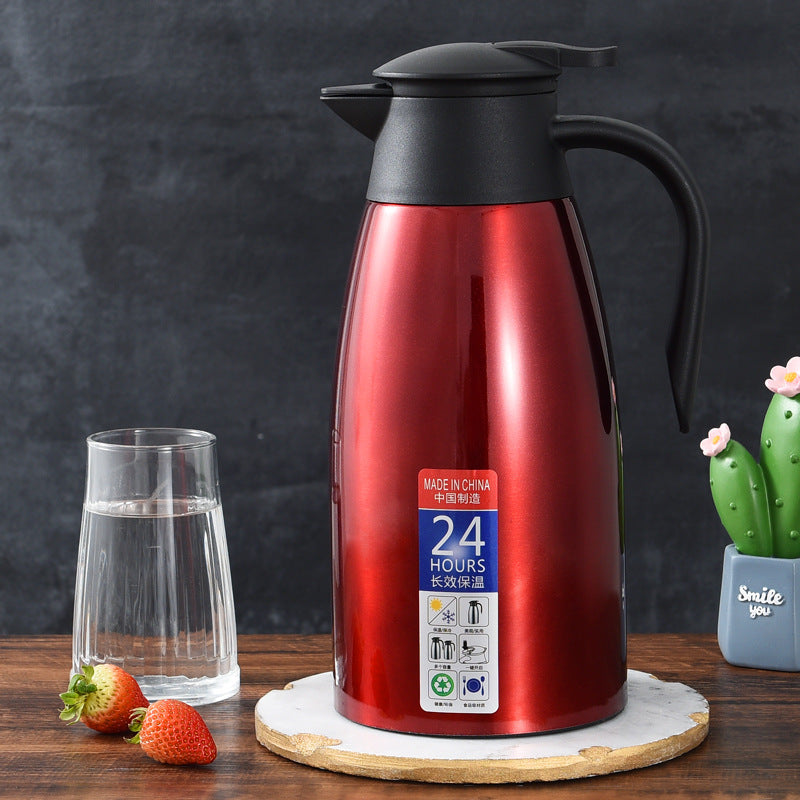 Factory direct sale 304 stainless steel vacuum insulation pot coffee pot welcome pot hotel warm pot gift for cross-border activities