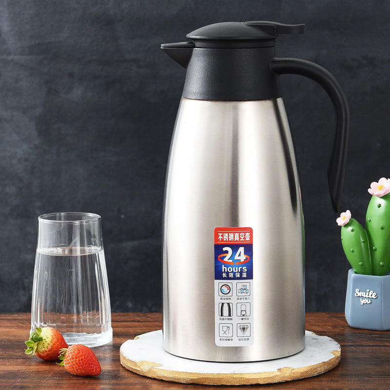 Factory direct sale 304 stainless steel vacuum insulation pot coffee pot welcome pot hotel warm pot gift for cross-border activities