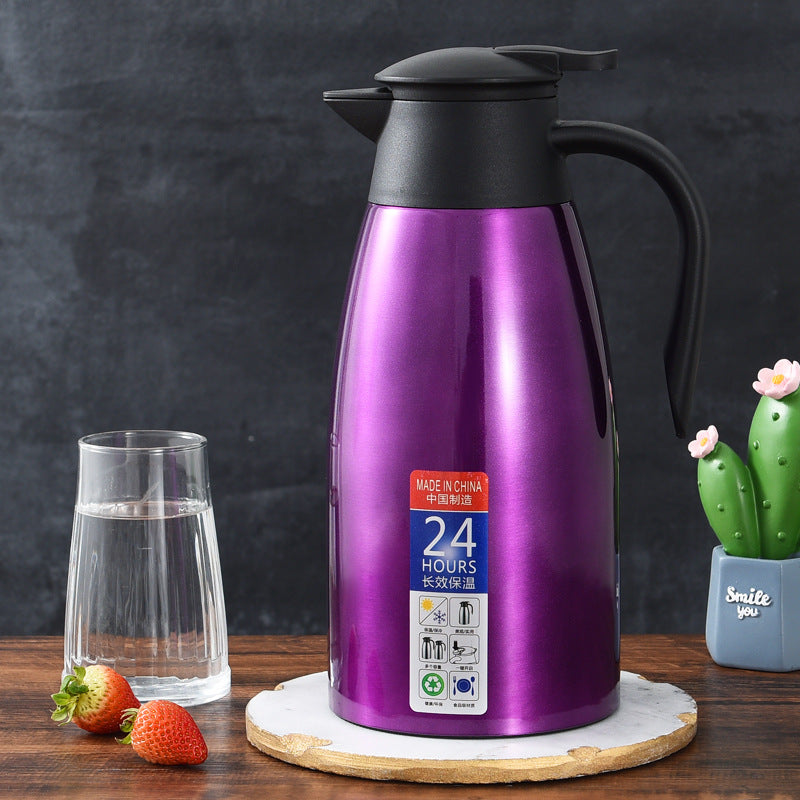 Factory direct sale 304 stainless steel vacuum insulation pot coffee pot welcome pot hotel warm pot gift for cross-border activities