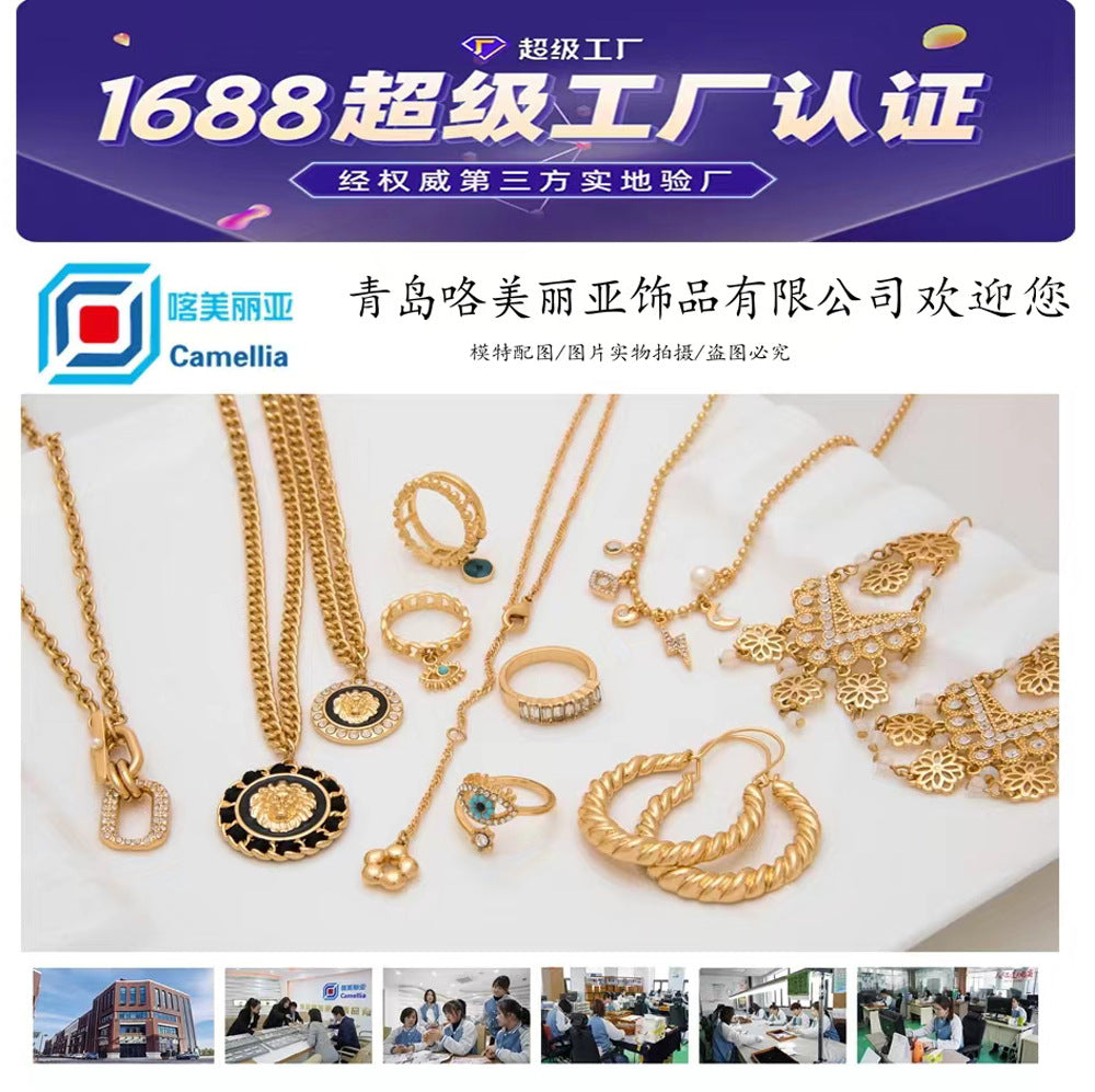 Literary retro fashion simple special-shaped long earrings personality color beaded crystal inlaid stud earrings thin face earrings
