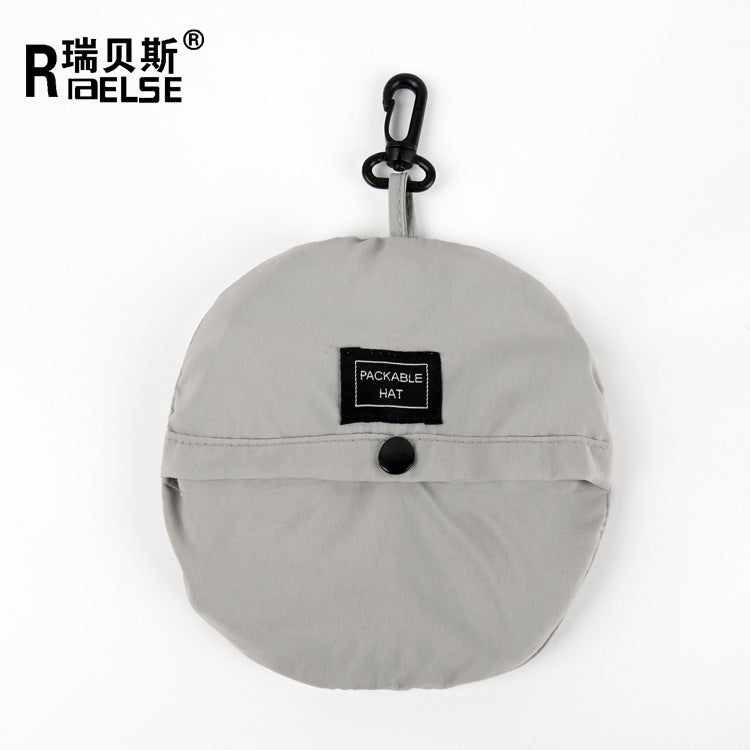 Quick-drying waterproof fisherman's hat can store bag basin hat summer thin section outdoor mountaineering hat men's sunshade hat women