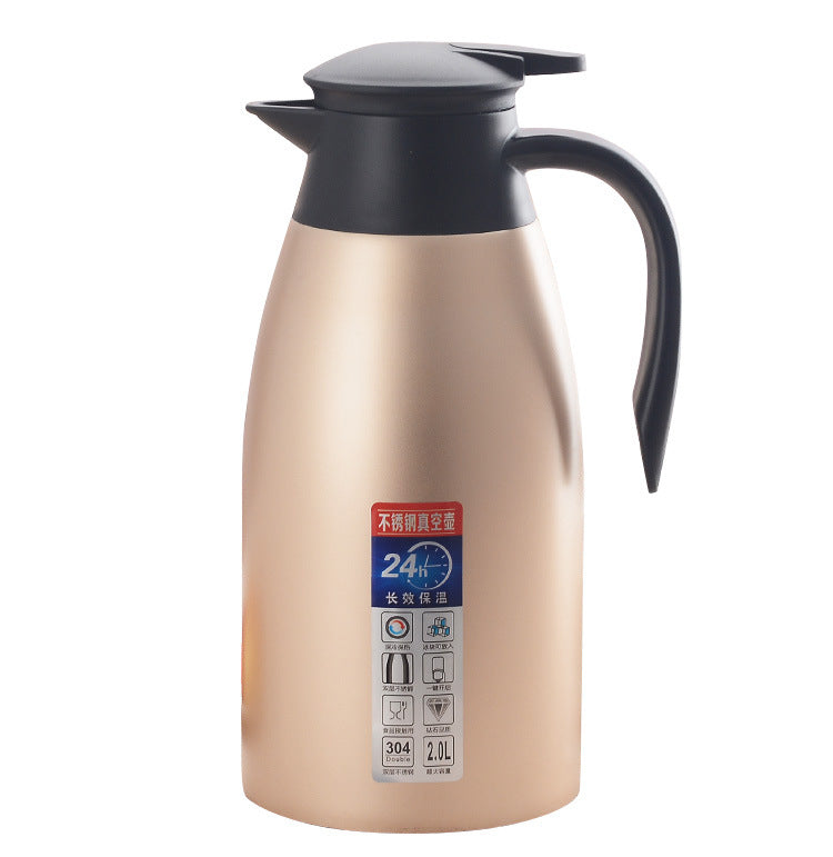 Factory direct sale 304 stainless steel vacuum insulation pot coffee pot welcome pot hotel warm pot gift for cross-border activities