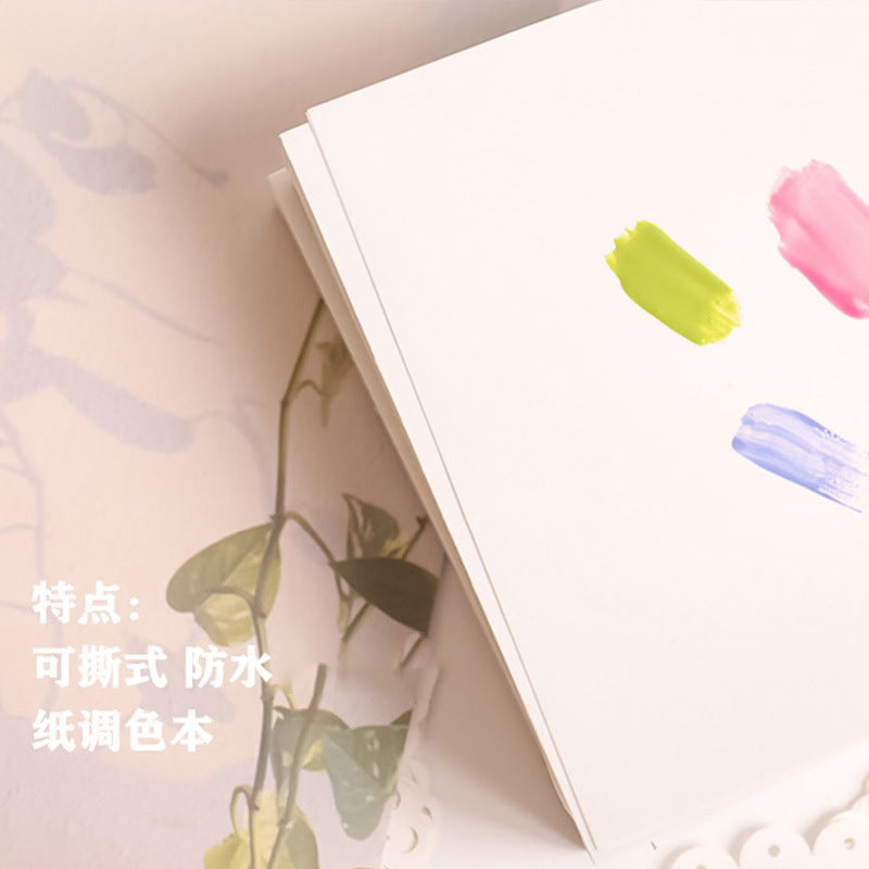 Japanese style manicure tools tear-off waterproof glue mixing paper disposable painted toning paper glue paper 120 sheets each