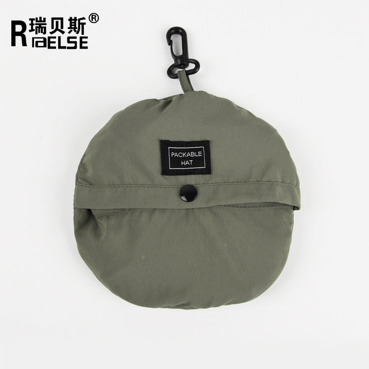 Quick-drying waterproof fisherman's hat can store bag basin hat summer thin section outdoor mountaineering hat men's sunshade hat women
