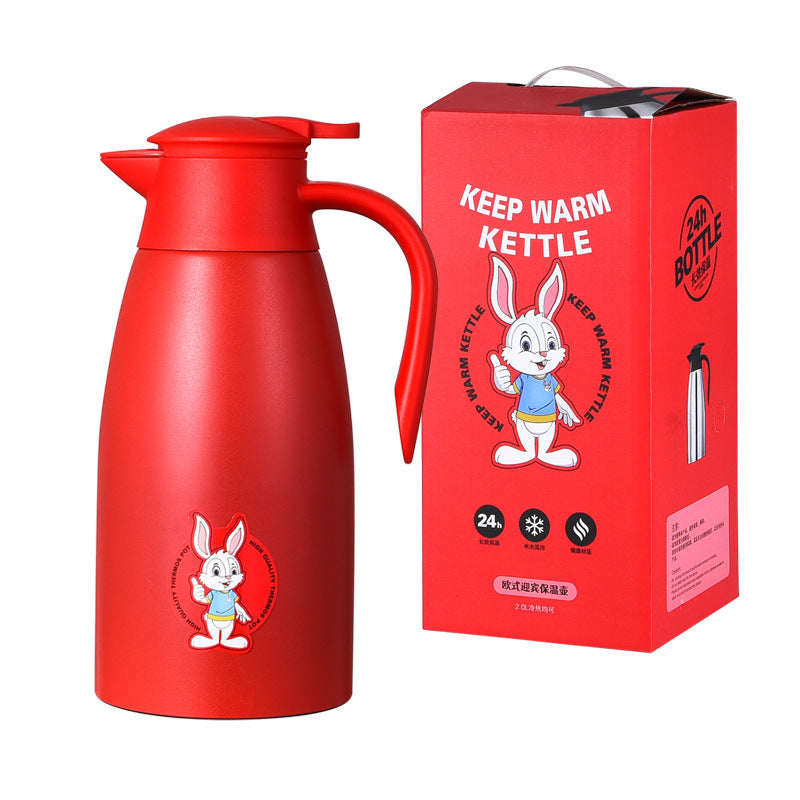 Factory direct sale 304 stainless steel vacuum insulation pot coffee pot welcome pot hotel warm pot gift for cross-border activities