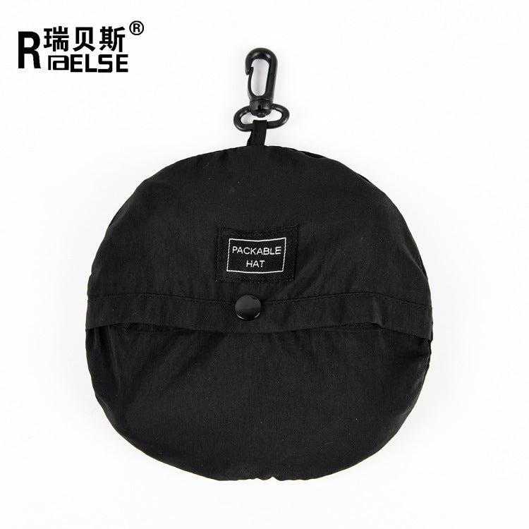 Quick-drying waterproof fisherman's hat can store bag basin hat summer thin section outdoor mountaineering hat men's sunshade hat women