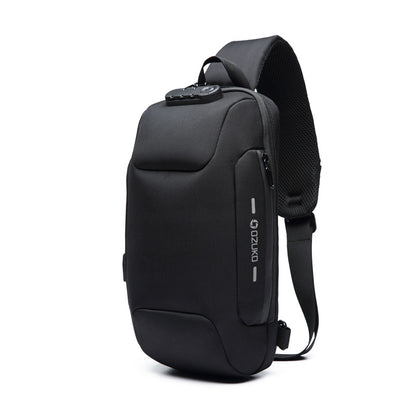 ozuko new men's chest bag trendy sports crossbody bag men's outdoor tactical waterproof men's bag shoulder bag 