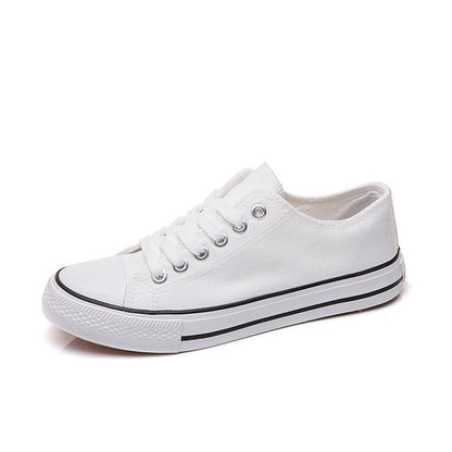 Couple classic canvas shoes men and women secondary vulcanized rubber shoes round toe wear-resistant students non-slip basic models B203 