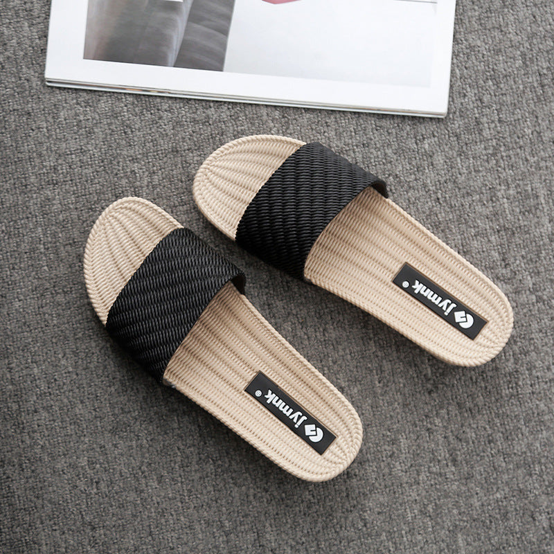 Monique 2023 summer new sandals and slippers for women non-slip wear-resistant thick-soled mid-heel all-match soft-soled outerwear slippers 