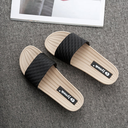 Monique 2023 summer new sandals and slippers for women non-slip wear-resistant thick-soled mid-heel all-match soft-soled outerwear slippers 