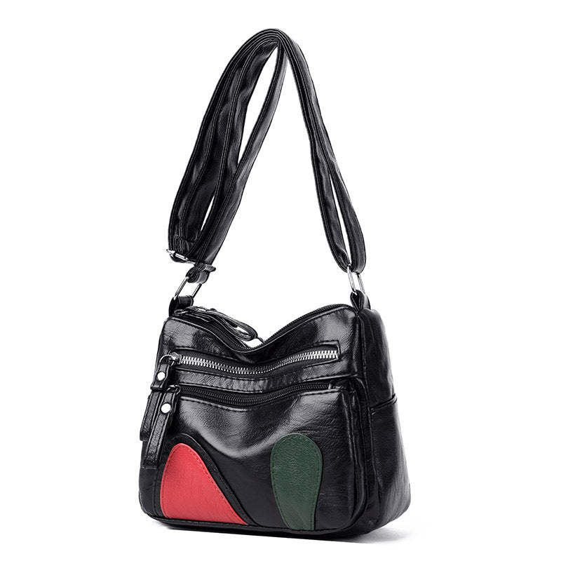 2023 Autumn and Winter New Women's Bag PU Leather Women's Multi-Layered Coin Bag Japanese and Korean Simple Middle-aged Mummy Bag Wholesale 