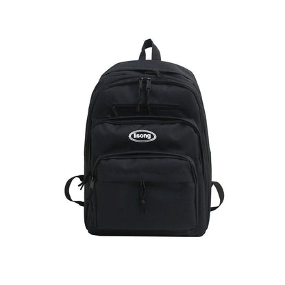 ins school bag female college student Korean style high school vintage sense large capacity campus backpack computer bag waterproof backpack 