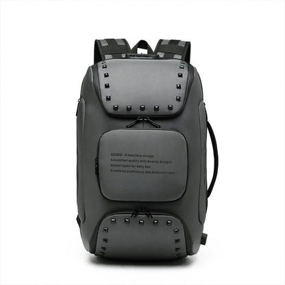 ozuko new student backpack sports trendy school bag Korean version multi-functional business computer backpack 