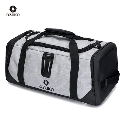 ozuko new business trip bag cross-border waterproof travel backpack outdoor portable fitness yoga sports bag 