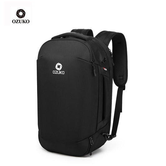 ozuko new travel backpack trendy business computer bag outdoor multifunctional simple men's backpack 