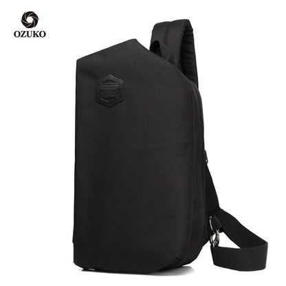 ozuko new chest bag men's sports casual shoulder bag men's single shoulder crossbody small bag factory direct sale
