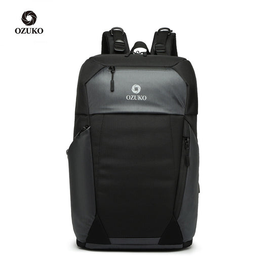 ozuko new waterproof college student backpack 15.6 inch business backpack college student Oxford cloth computer bag