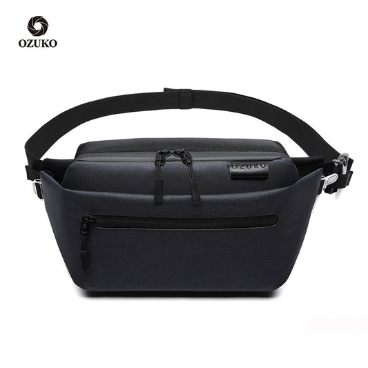 ozuko men's mobile phone waist bag wholesale sports waterproof chest bag men's outdoor men's mobile phone bag Fanny pack 