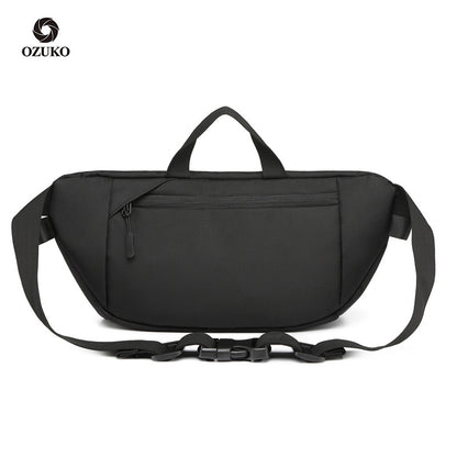 ozuko new camouflage mobile phone waist bag men's fashion sports shoulder bag men's trendy casual crossbody bag chest bag 
