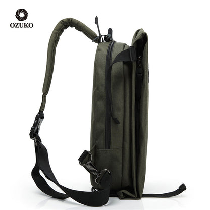 ozuko new chest bag men's sports casual shoulder bag men's single shoulder crossbody small bag factory direct sale
