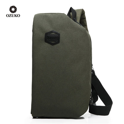ozuko new chest bag men's sports casual shoulder bag men's single shoulder crossbody small bag factory direct sale