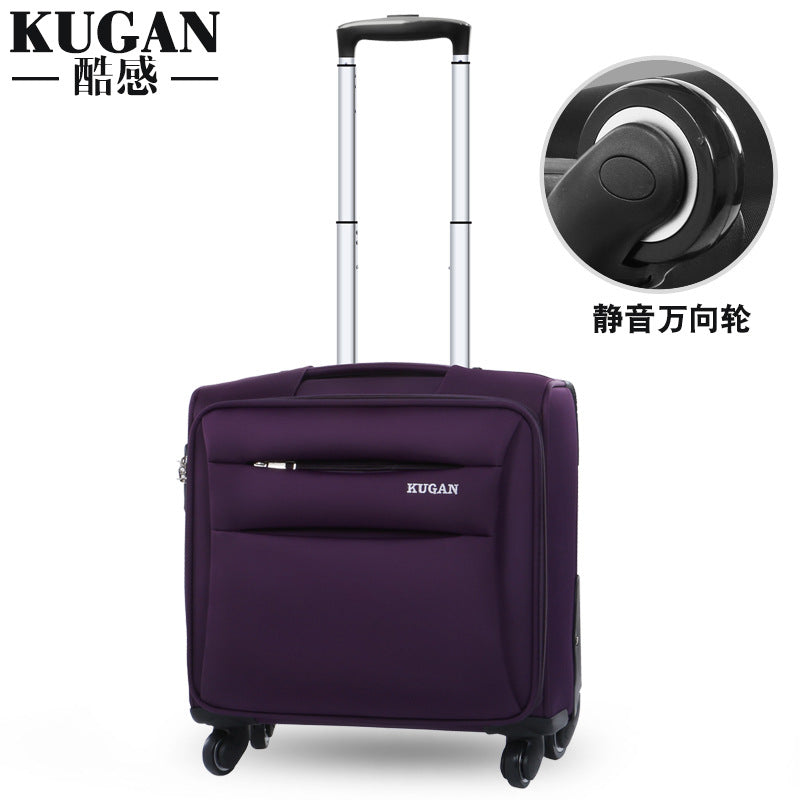 Business boarding suitcase 16 inch trolley suitcase for men and women Oxford cloth bag stewardess suitcase small lightweight suitcase 7 MART