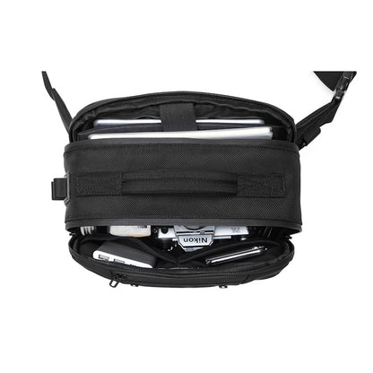 Ozuko's new large-capacity waist bag men's outdoor multi-functional camouflage chest bag tactical storage men's crossbody bag 