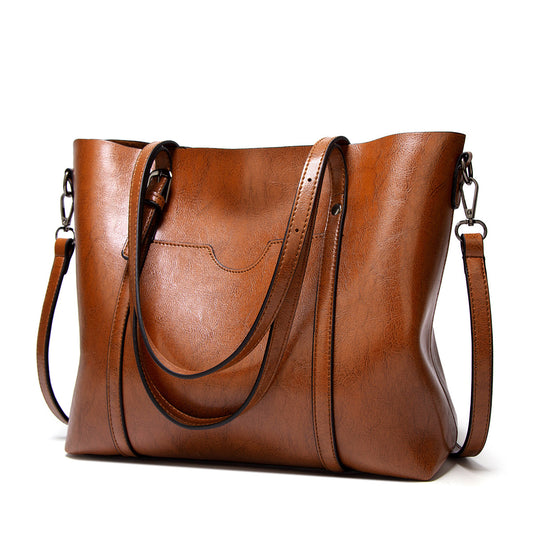 European and American trendy bags, new retro tote bags, 2023 new handbags, single shoulder crossbody large bags, foreign trade women's bags 