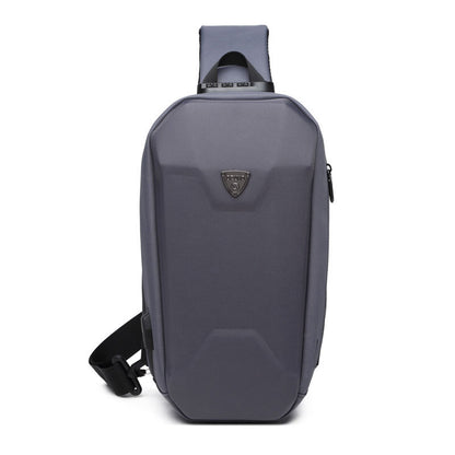 ozuko new boys hard shell chest bag outdoor cycling men's crossbody bag sports waterproof crossbody bag for men 