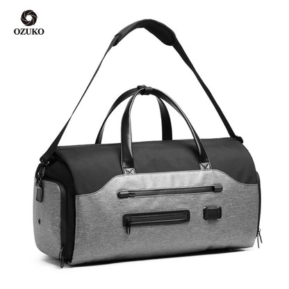Foldable travel bag men's short-distance travel shoulder handbag outdoor waterproof multi-functional suit fitness bag 