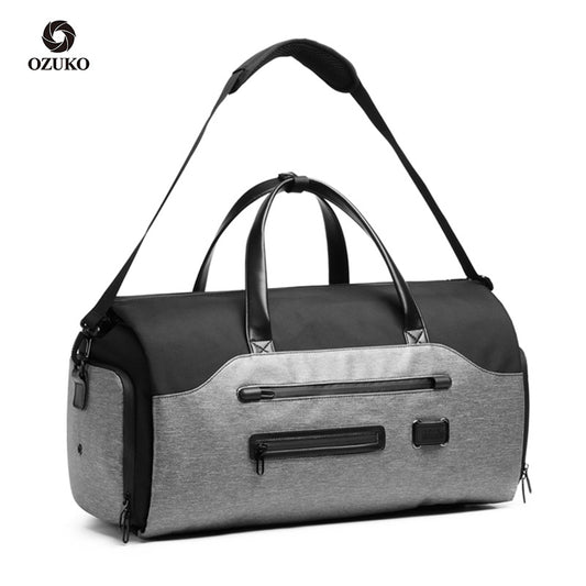 Foldable travel bag men's short-distance travel shoulder handbag outdoor waterproof multi-functional suit fitness bag 