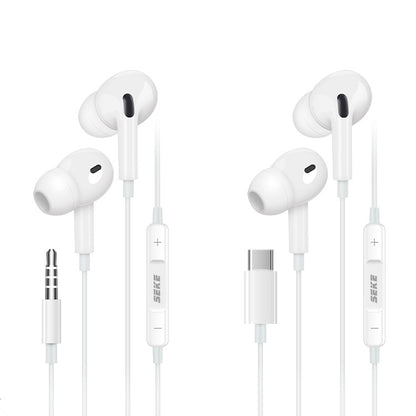 西可S20入耳式手机耳机适用P40Type-C重低音线控音乐耳机