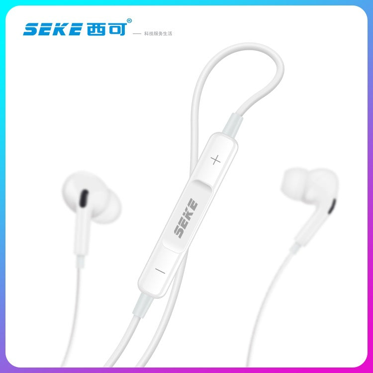 西可S20入耳式手机耳机适用P40Type-C重低音线控音乐耳机