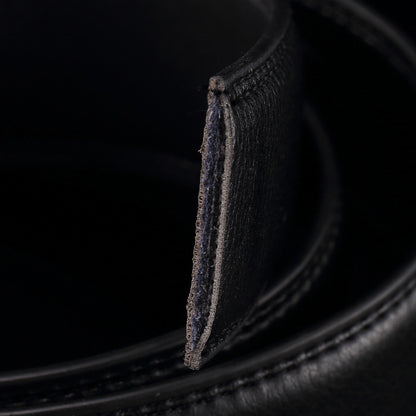 Belt men's genuine leather automatic buckle trousers belt for young and middle-aged students Korean version of the trendy business all-match pure cowhide belt for men 