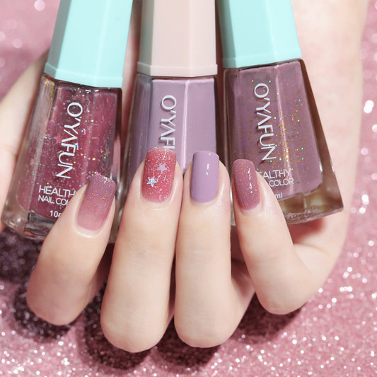 OYAFUN/OUYAFUN new no-bake nail polish, long-lasting, non-fading, non-peelable, quick-drying bright oil nail polish 