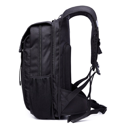 Ozuko New Backpack Male Student Backpack Oxford Cloth Waterproof Casual Large Capacity Computer Bag Logo 