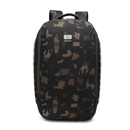 ozuko new business computer bag usb waterproof anti-theft men's backpack outdoor leisure student school bag 