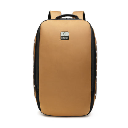 ozuko new business computer bag usb waterproof anti-theft men's backpack outdoor leisure student school bag 