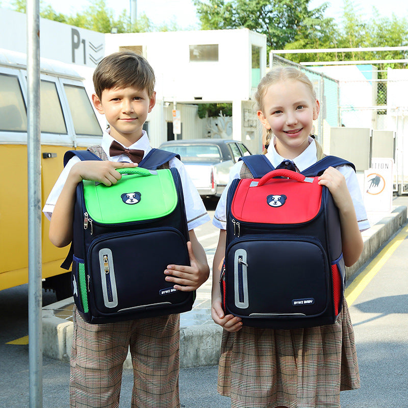 Primary school schoolbag boys and girls backpack 3 6 12 years old children s student space schoolbag can be customized LOGO 7 MART