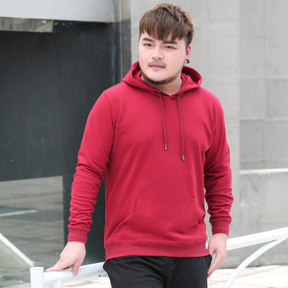 新款5XL至7XL特惠男装冬季男式运动卫衣连帽毛圈个性印花MQ000