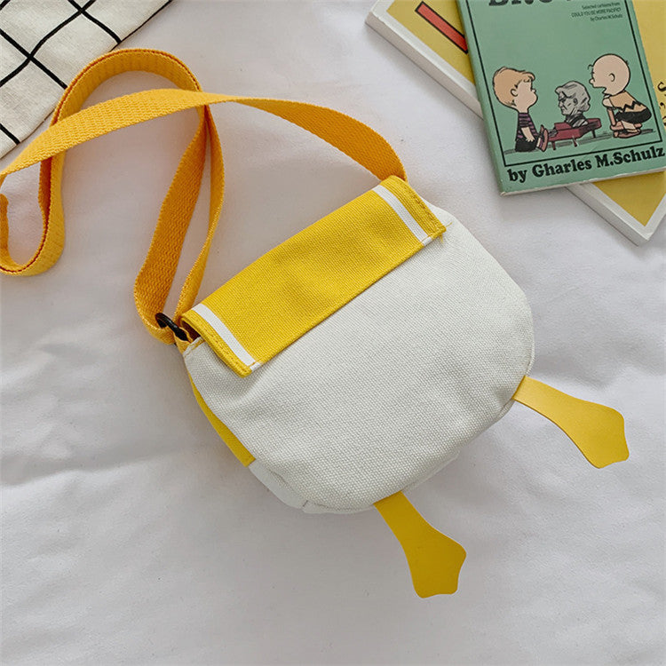 Duck butt bag 2020 new trendy summer girly canvas crossbody bag ins cute literary shoulder bag