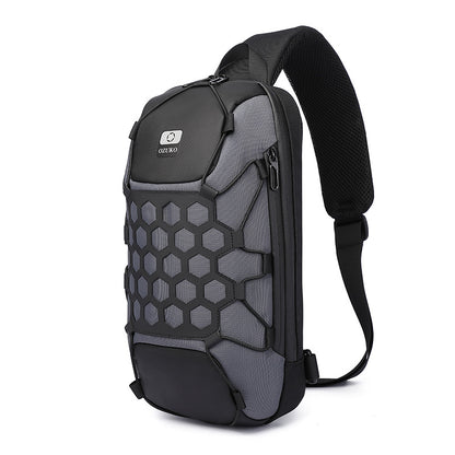 ozuko new usb chest bag sports multi-functional shoulder bag password lock anti-theft men's shoulder crossbody bag one piece drop shipping