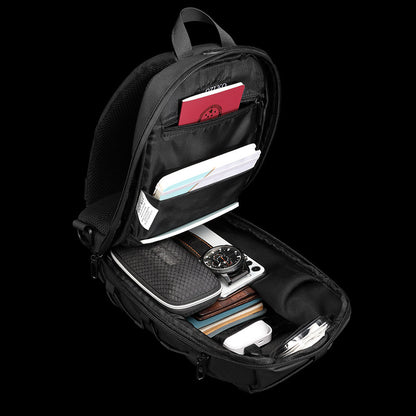 ozuko new usb chest bag sports multi-functional shoulder bag password lock anti-theft men's shoulder crossbody bag one piece drop shipping