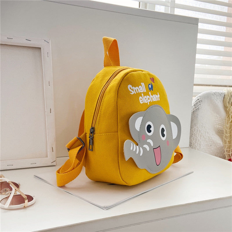 Children s Bags 1 3 5 Years Old Boys Canvas Backpack Cartoon Cute Girl Backpack Baby Kindergarten School Bag 7 MART