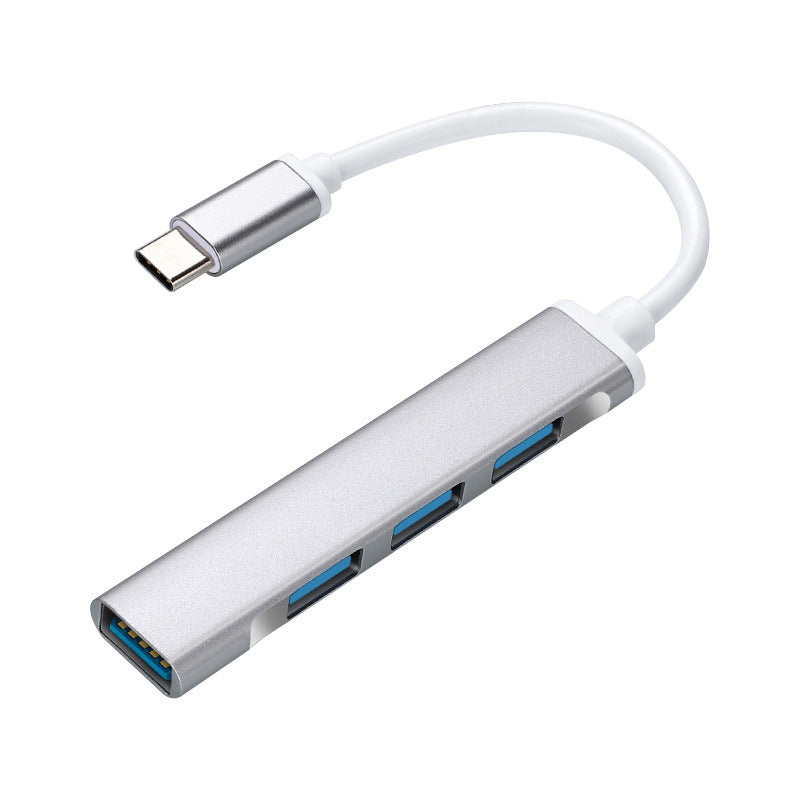 Type-C一拖四USB3.0拓展坞转接线头MAC book手机四合一转换器OTG