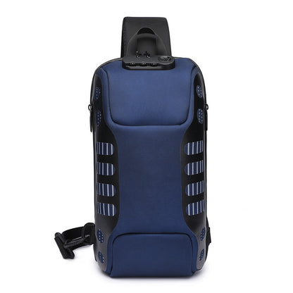 ozuko new waterproof men's chest bag trendy fashion cross-shoulder bag men's sports trendy brand business chest bag wholesale 