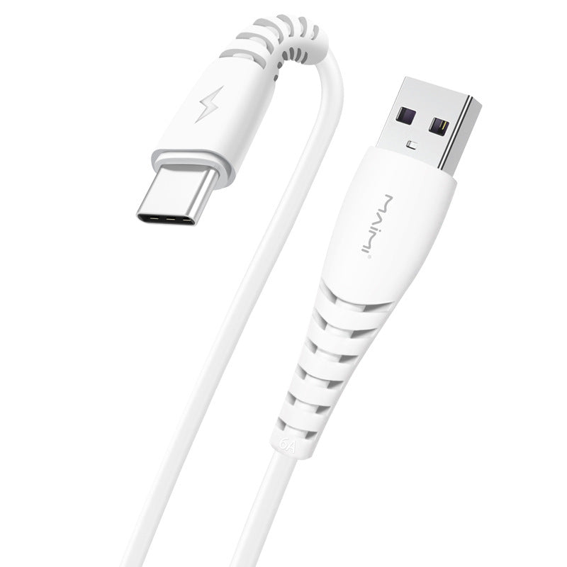 麦靡X39适用安卓Type-C快充6A数据线闪充QC3.0充电器线